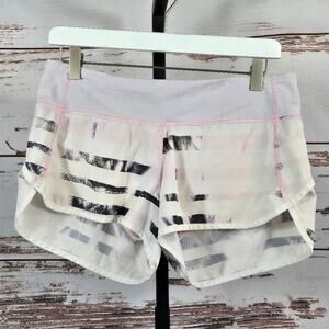 Lululemon Run Speed Short Sunset Stripe Blush Quartz Size 6